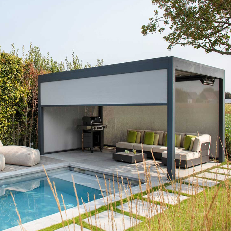 Patio transformed with a bioclimatic pergola