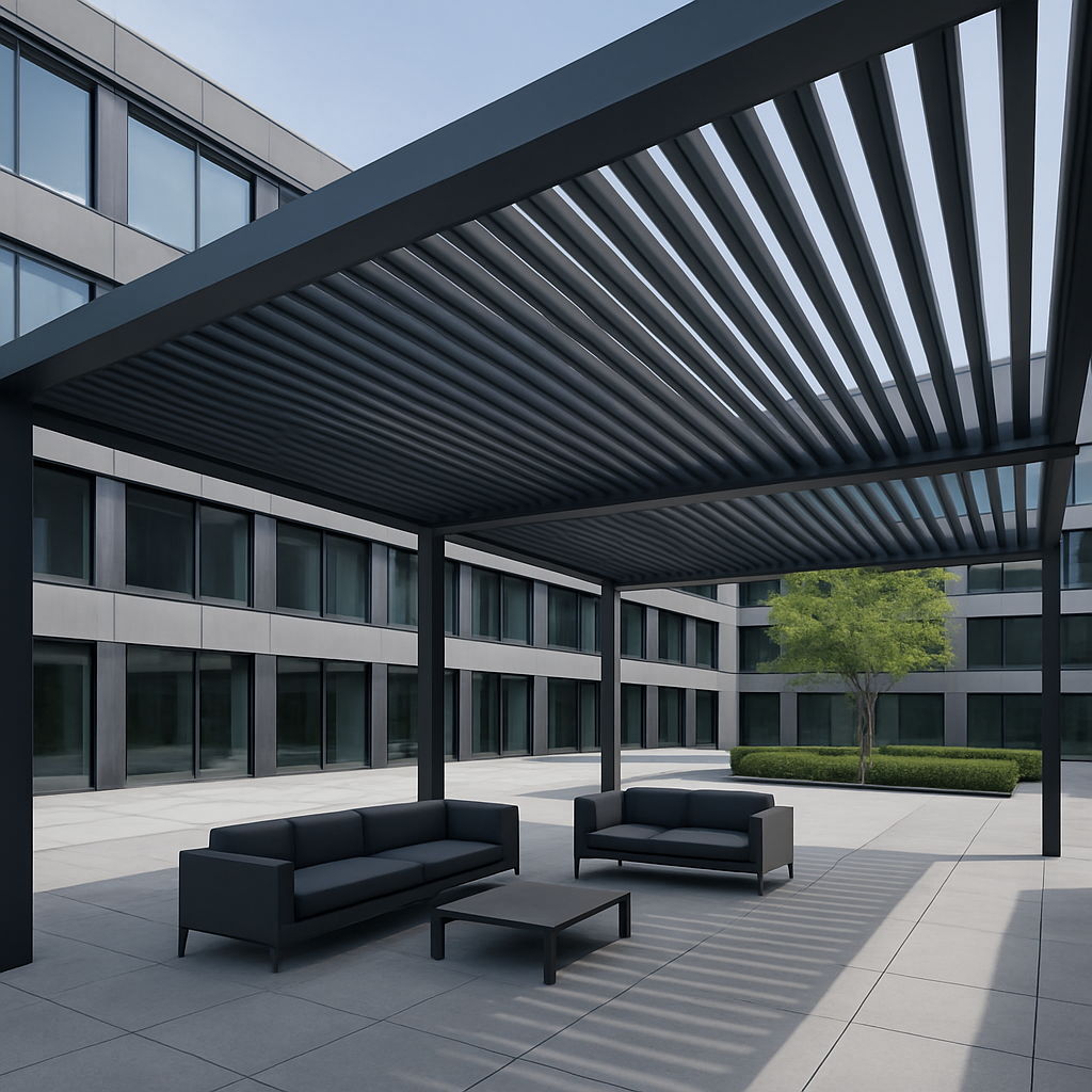 Espacios Comerciales bioclimatic pergola project