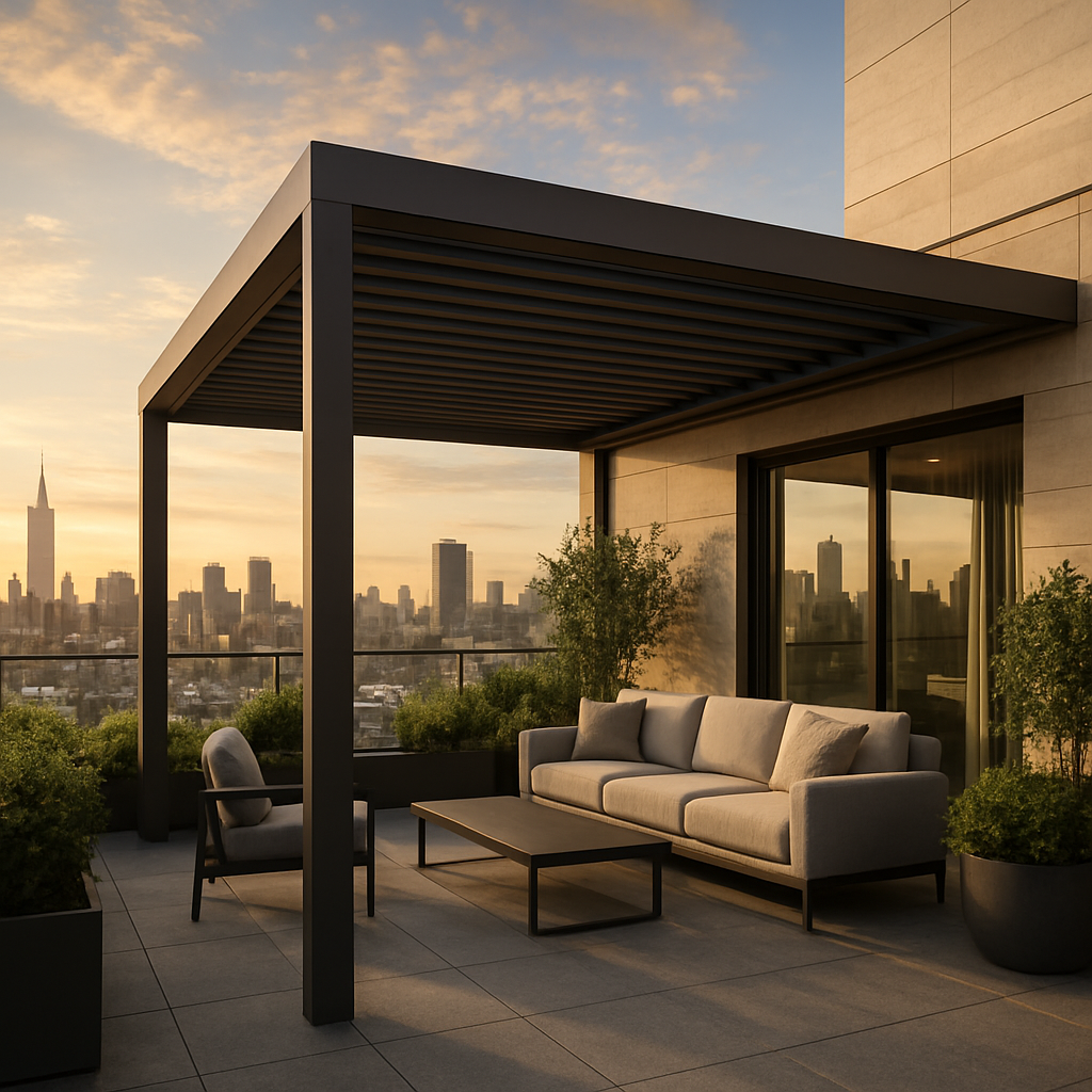 Terrazas de Lujo bioclimatic pergola project